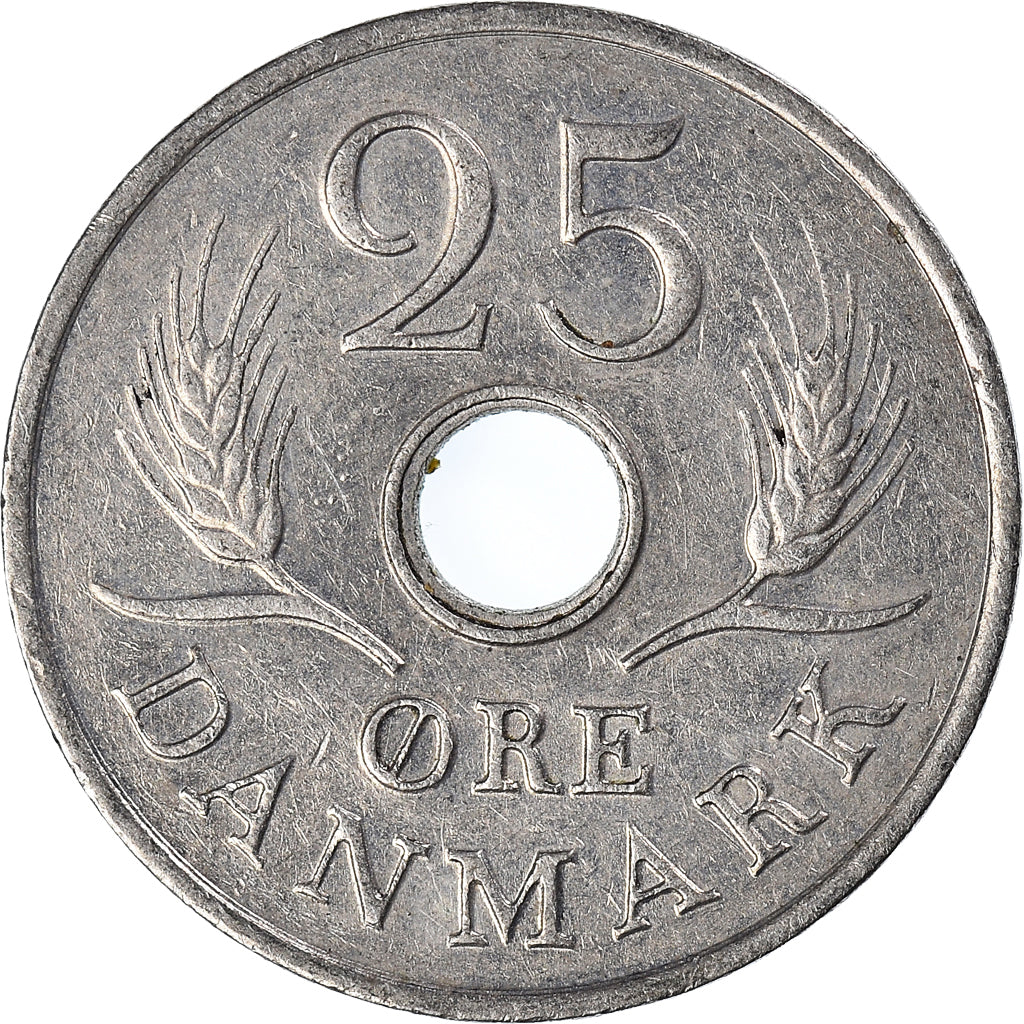 Monnaie, Danemark, 25 Öre, 1968