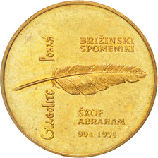 Moneda, Eslovenia, 5 Tolarjev, 1994, EBC, Níquel - latón, KM:16