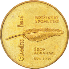 Coin, Slovenia, 5 Tolarjev, 1994, AU(55-58), Nickel-brass, KM:16