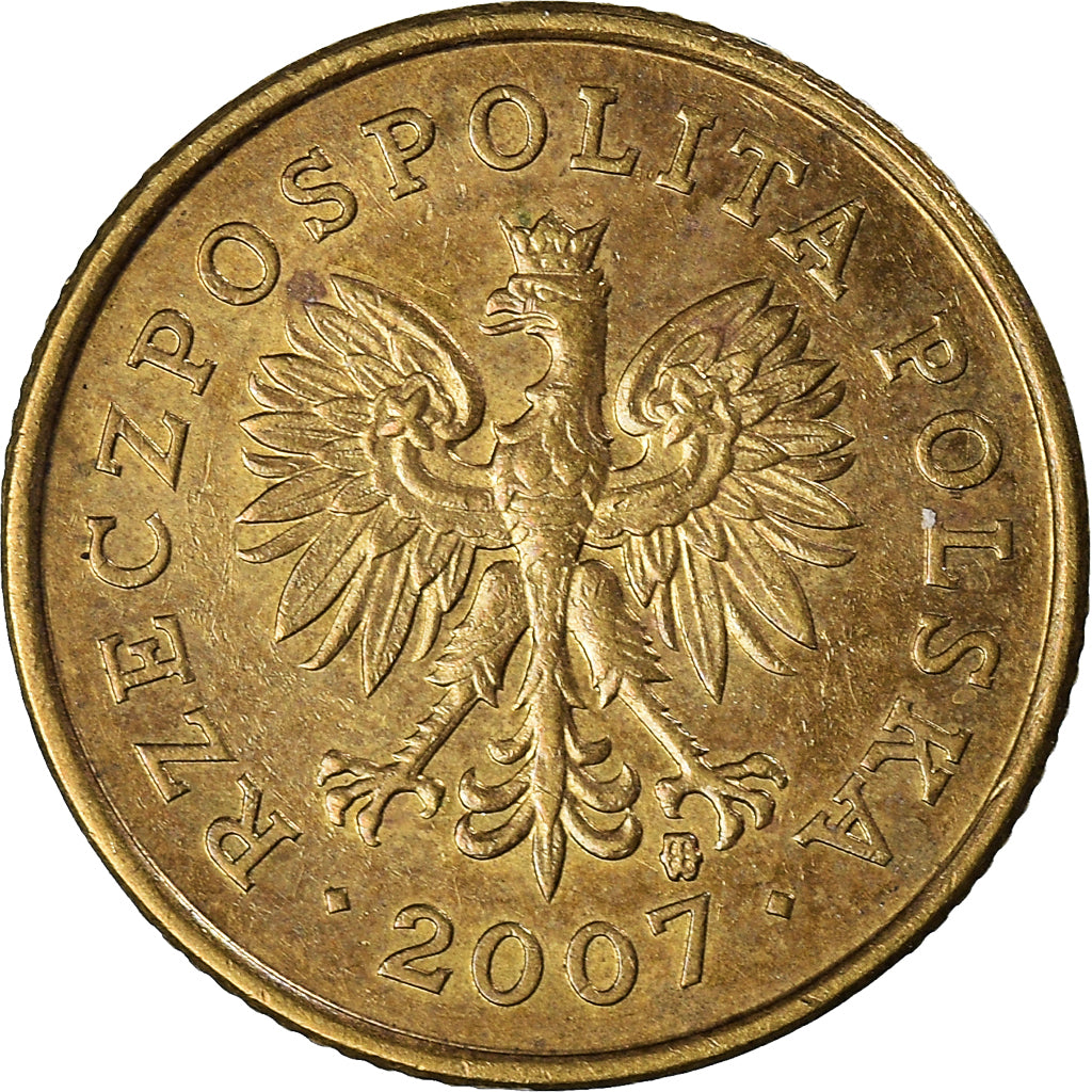 Monnaie, Pologne, 5 Groszy, 2007