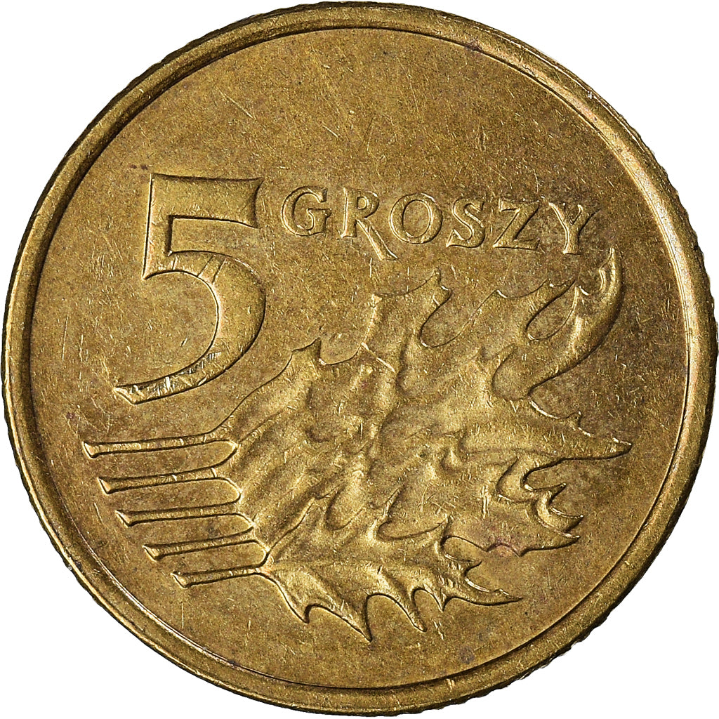 Monnaie, Pologne, 5 Groszy, 2007
