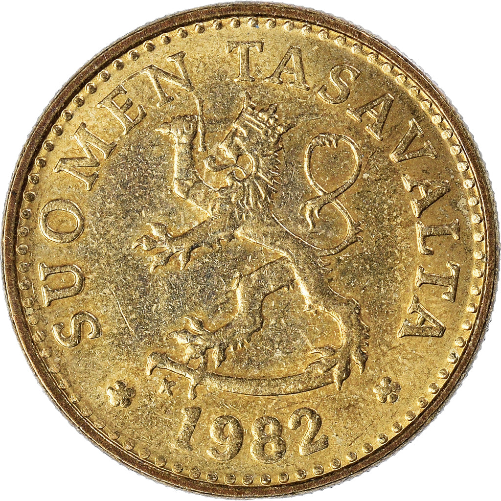 Münze, Finnland, 10 Pennia, 1982