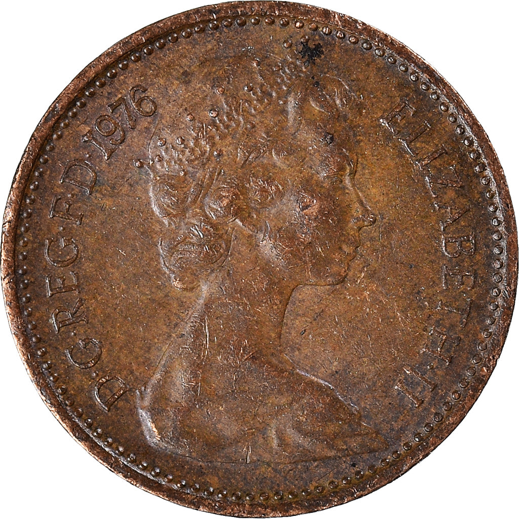 Monnaie, Grande-Bretagne, 1/2 New Penny, 1976