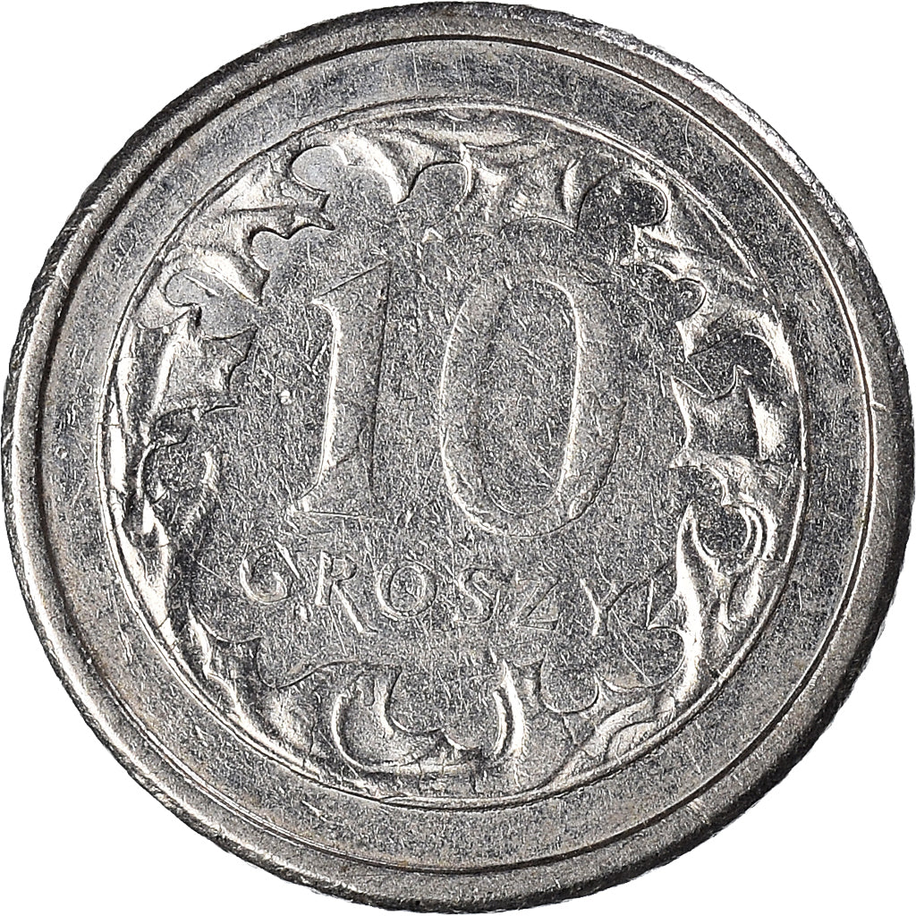 Moneta, Polonia, 10 Groszy, 2008
