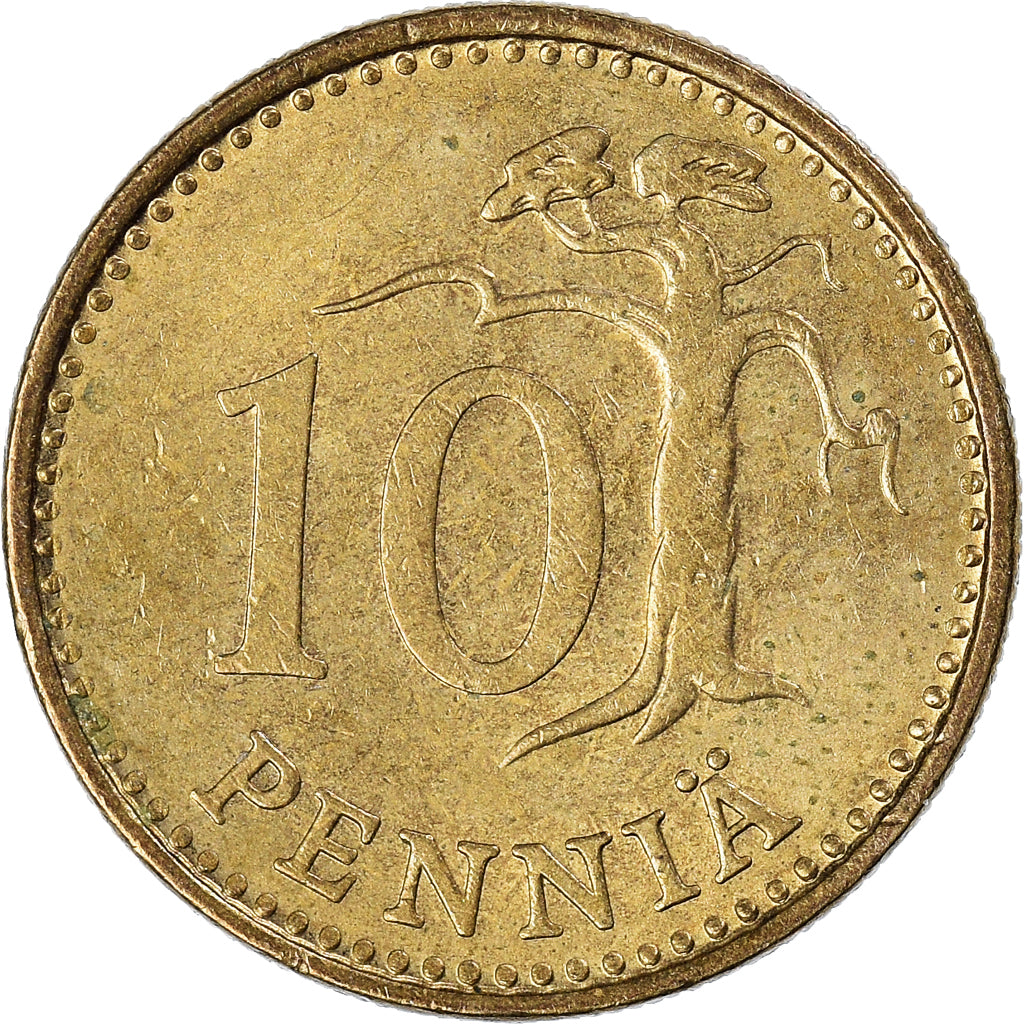 Moneta, Finlandia, 10 Pennia, 1971