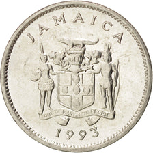 Coin, Jamaica, Elizabeth II, 5 Cents, 1993, MS(60-62), Nickel plated steel
