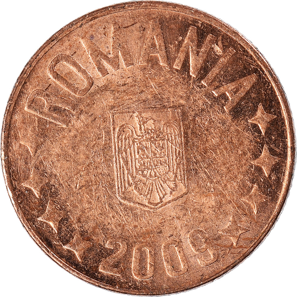 Moeda, Roménia, 5 Bani, 2009