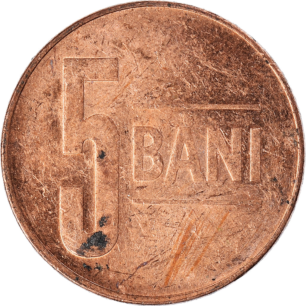 Moeda, Roménia, 5 Bani, 2009