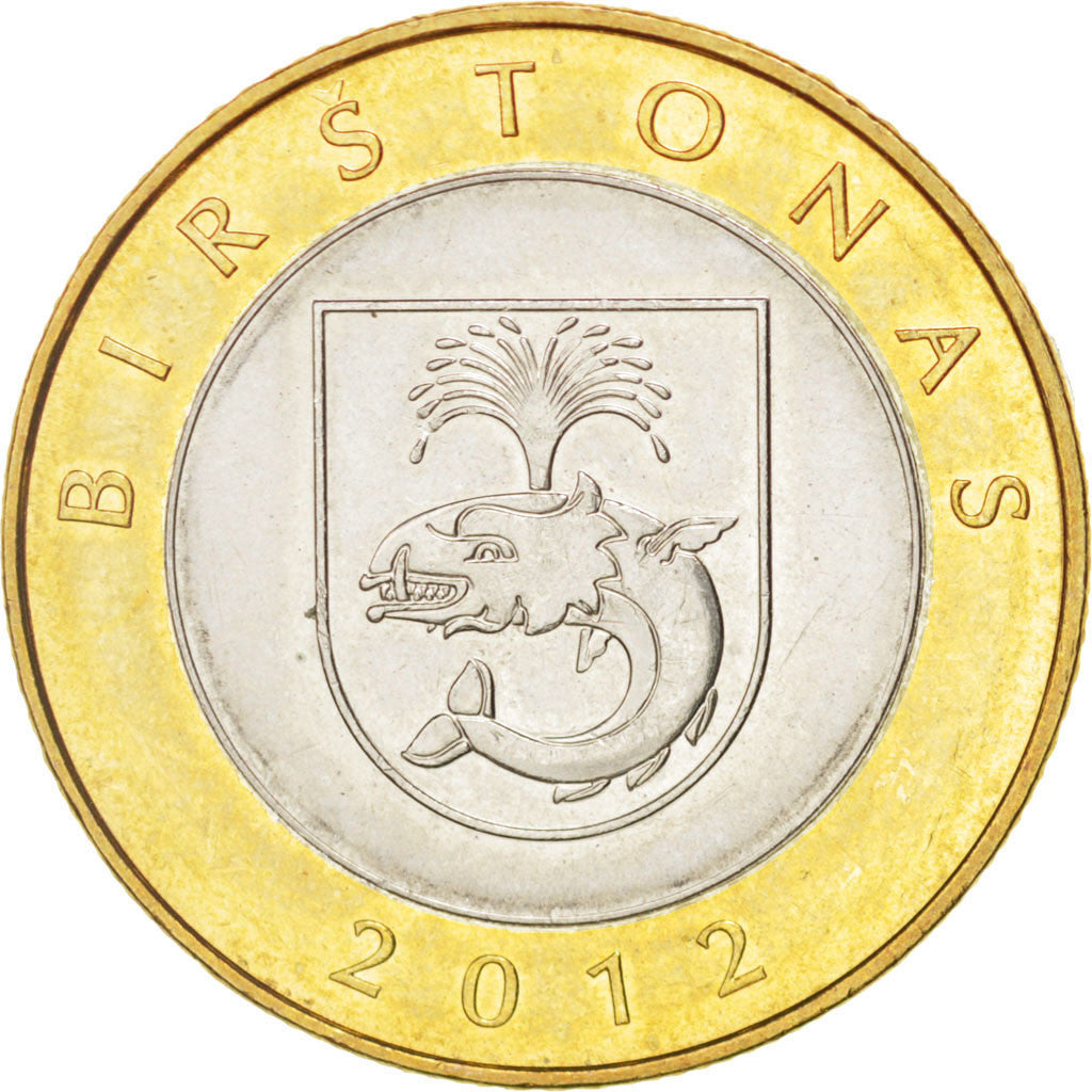 Coin, Lithuania, 2 Litai, 2012, MS(63), Bi-Metallic, KM:112