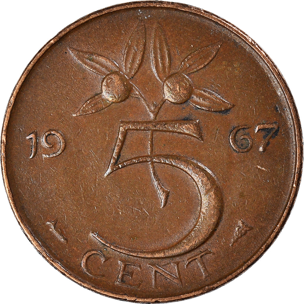 Monnaie, Pays-Bas, 5 Cents, 1967