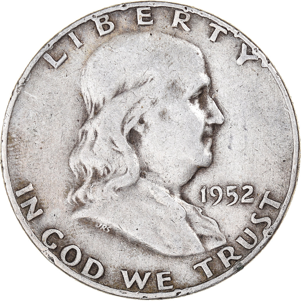 Coin, United States, Franklin Half Dollar, Half Dollar, 1952, Denver, VF(30-35)