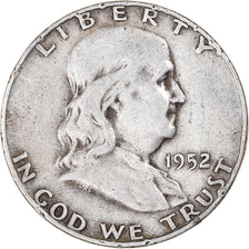 Coin, United States, Franklin Half Dollar, Half Dollar, 1952, Denver, VF(30-35)