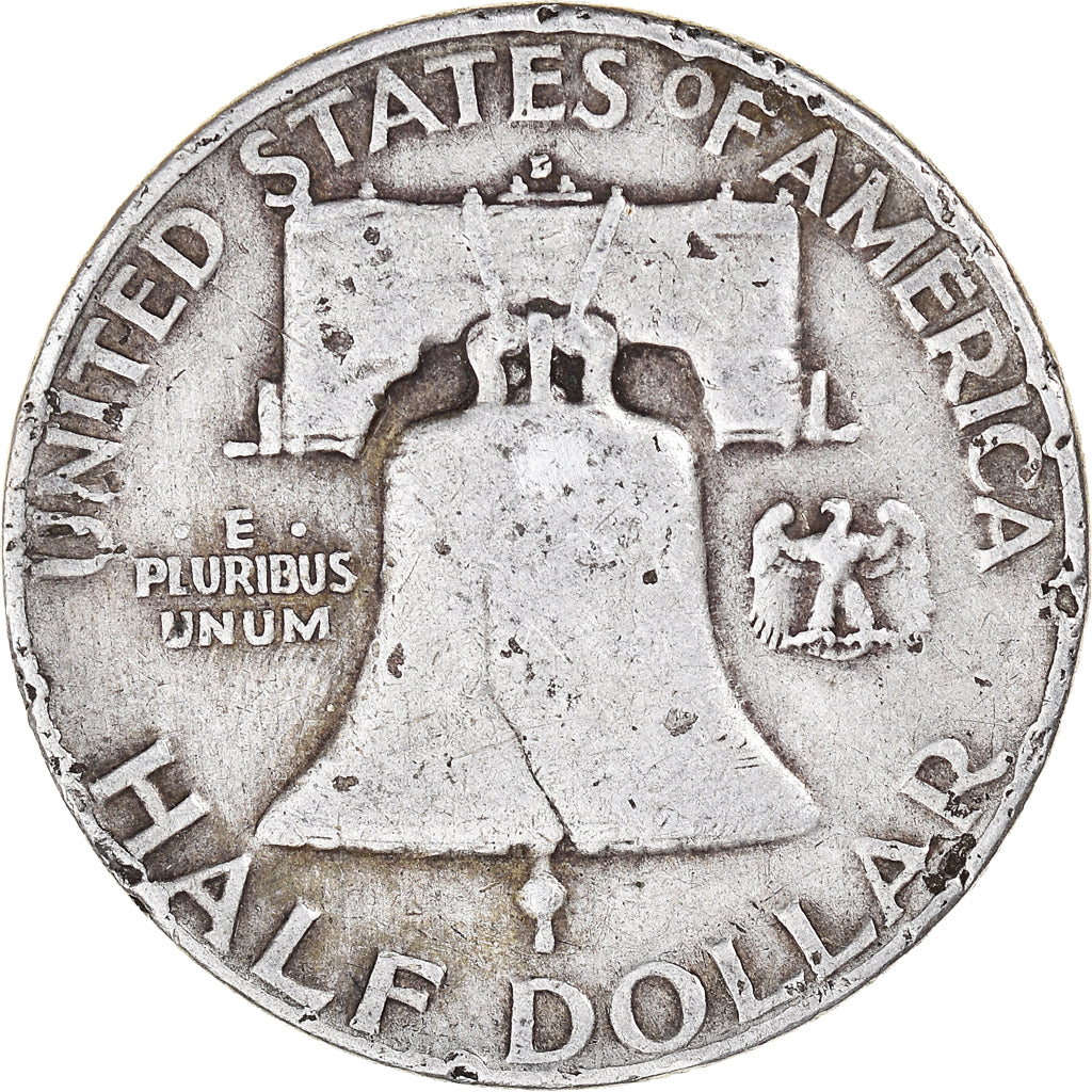 Coin, United States, Franklin Half Dollar, Half Dollar, 1952, Denver, VF(30-35)