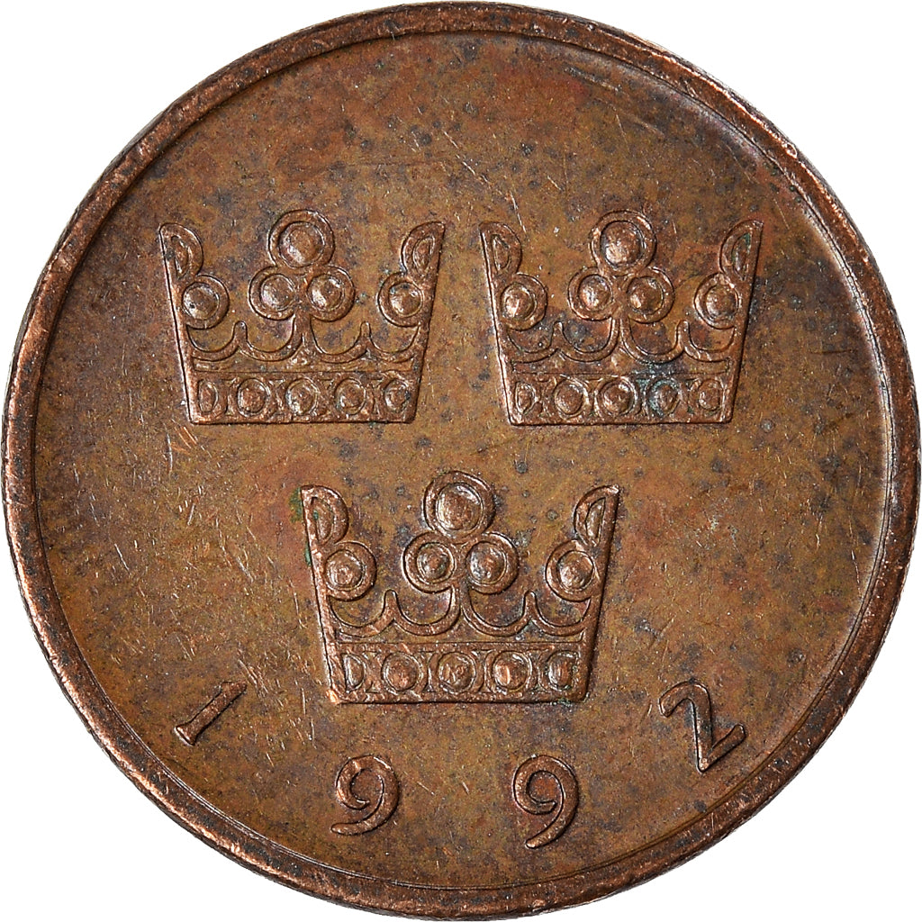 Moeda, Suécia, 50 Öre, 1992