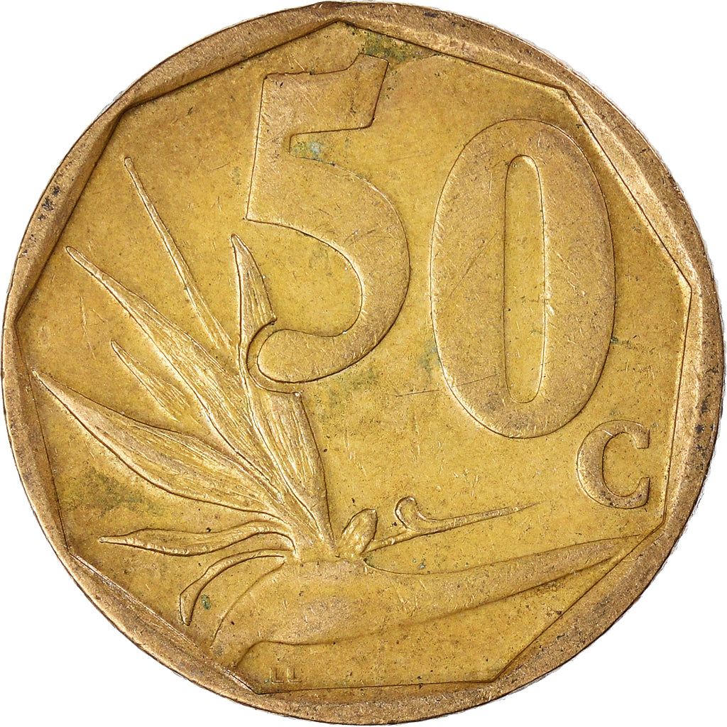 Coin, South Africa, 50 Cents, 2003