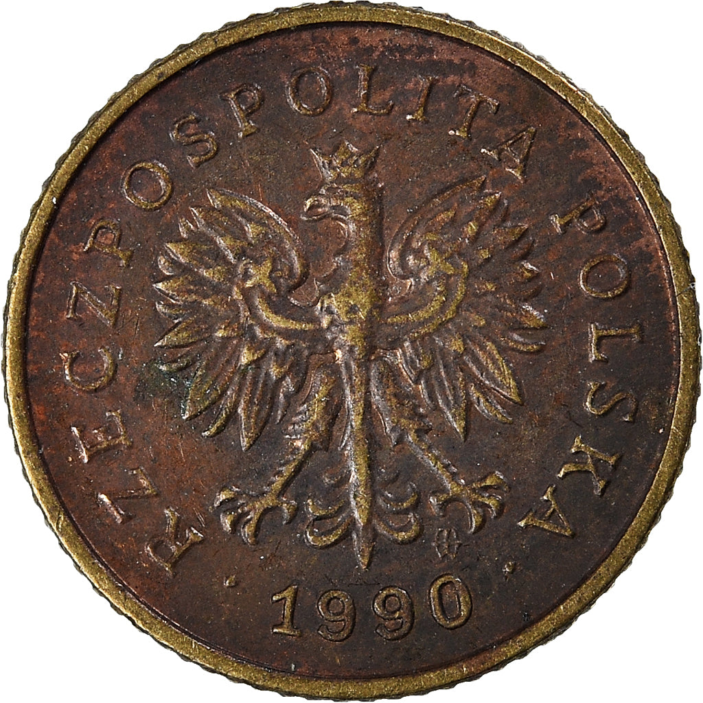 Moneta, Polonia, Grosz, 1990