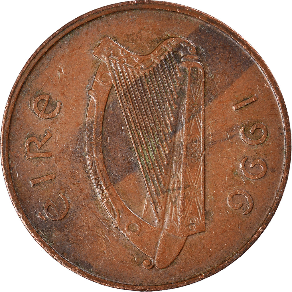 Moeda, REPÚBLICA DA IRLANDA, 2 Pence, 1996