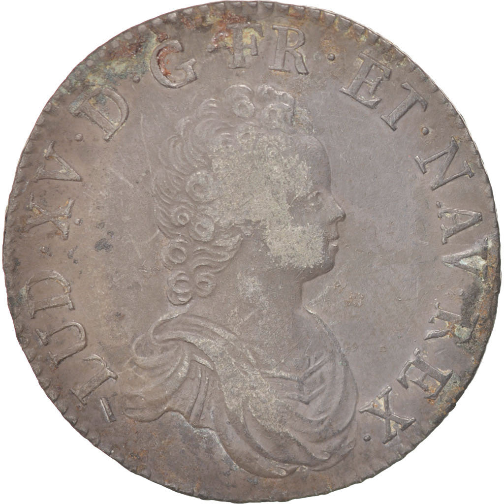 Coin, France, Louis XV, Écu Vertugadin, Ecu, 1716, Lille, VF(30-35), Silver