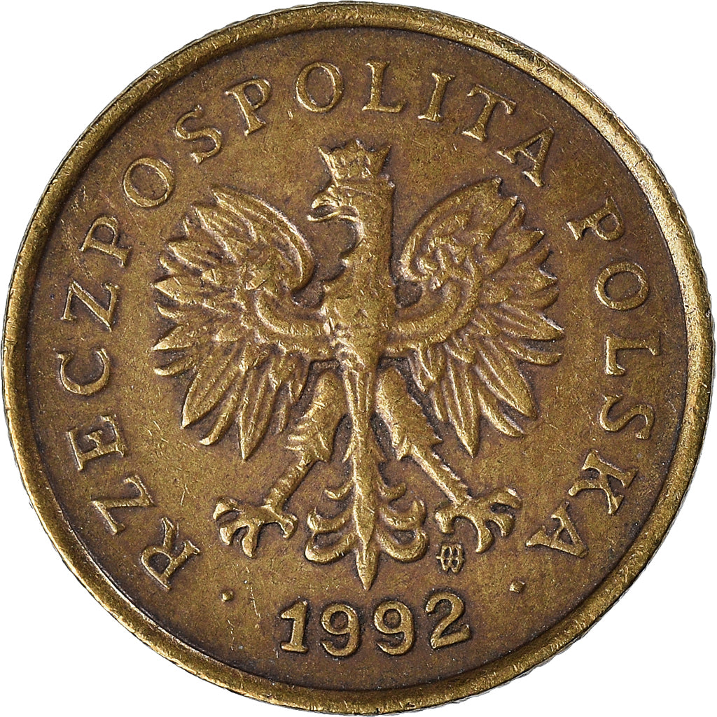 Münze, Polen, 5 Groszy, 1992