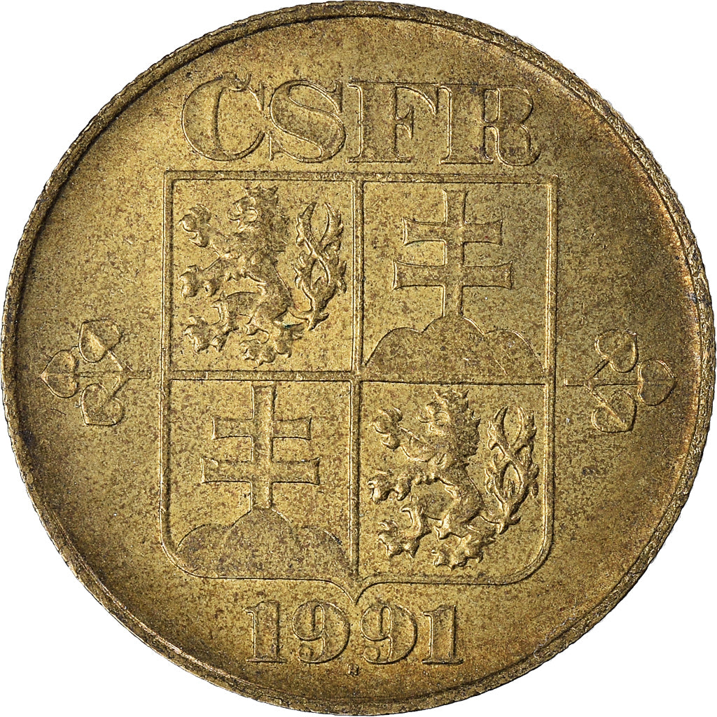 Munten, Tsjecho-Slowakije, Koruna, 1991
