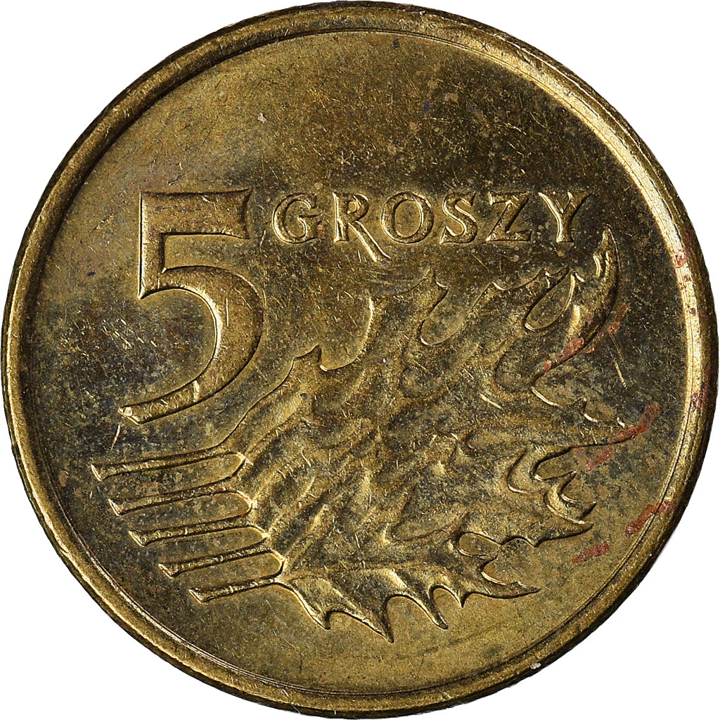 Moneda, Polonia, 5 Groszy, 2009