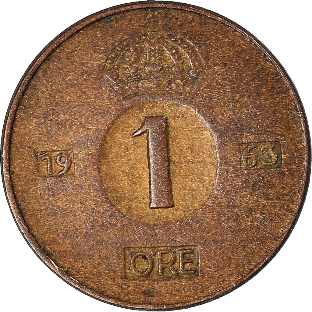 Moeda, Suécia, Ore, 1963