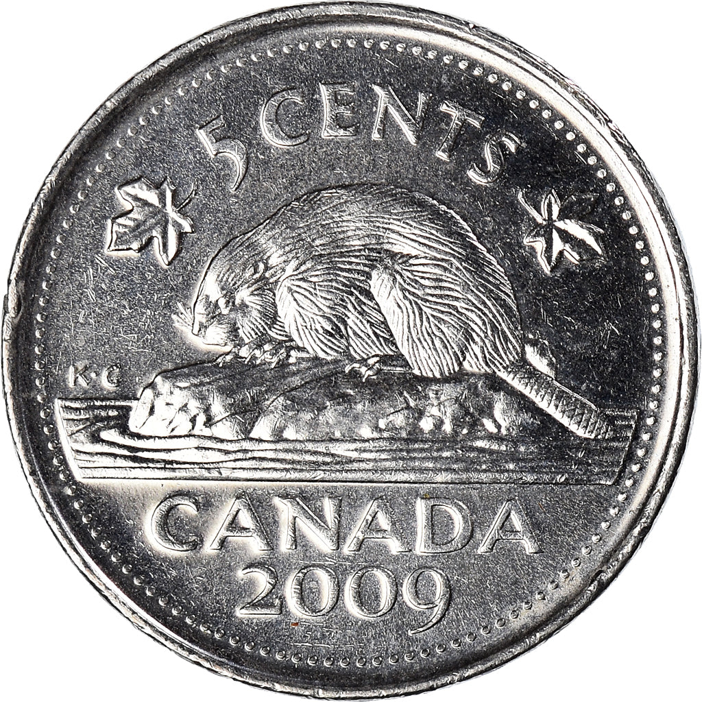 Moneda, Canadá, 5 Cents, 2009