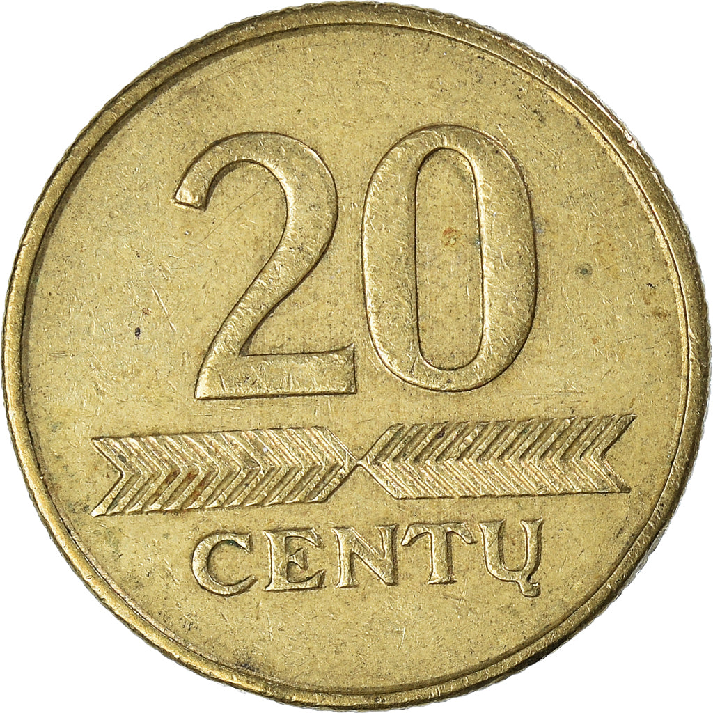 Münze, Lithuania, 20 Centu, 1999