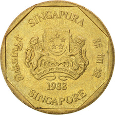 SINGAPORE, Dollar, 1988, British Royal Mint, KM #54b, AU(50-53),...