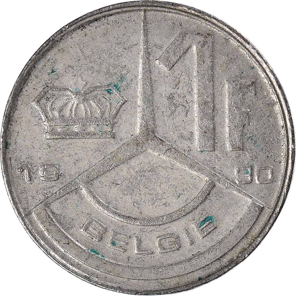 Moeda, Bélgica, Franc, 1990