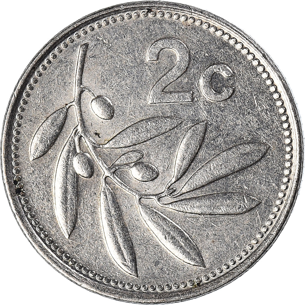 Moeda, Malta, 2 Cents, 1986