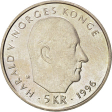 Norvège, Harald V, 5 Kroner 1996, KM 459