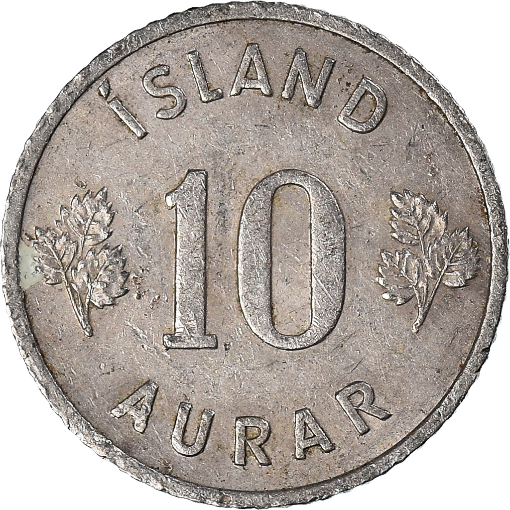 Coin, Iceland, 10 Aurar, 1959