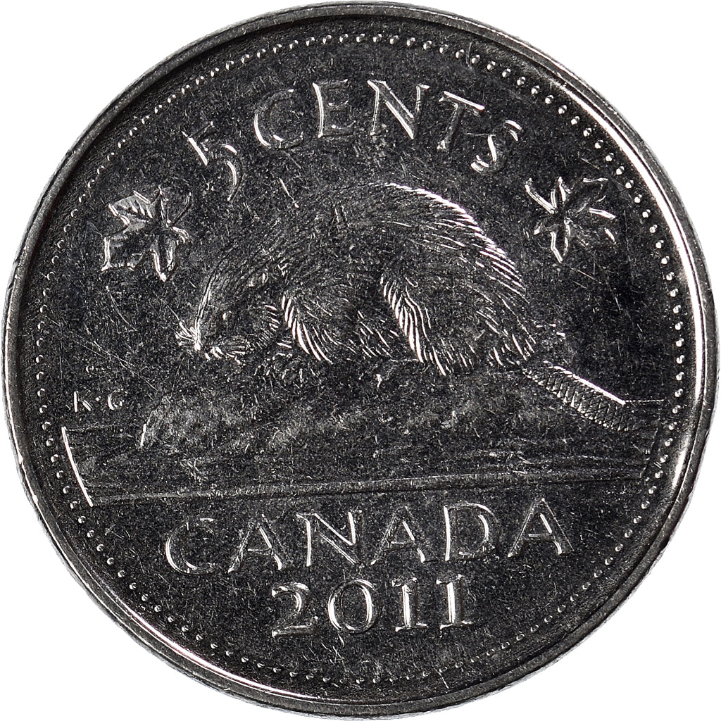 Moneda, Canadá, 5 Cents, 2011