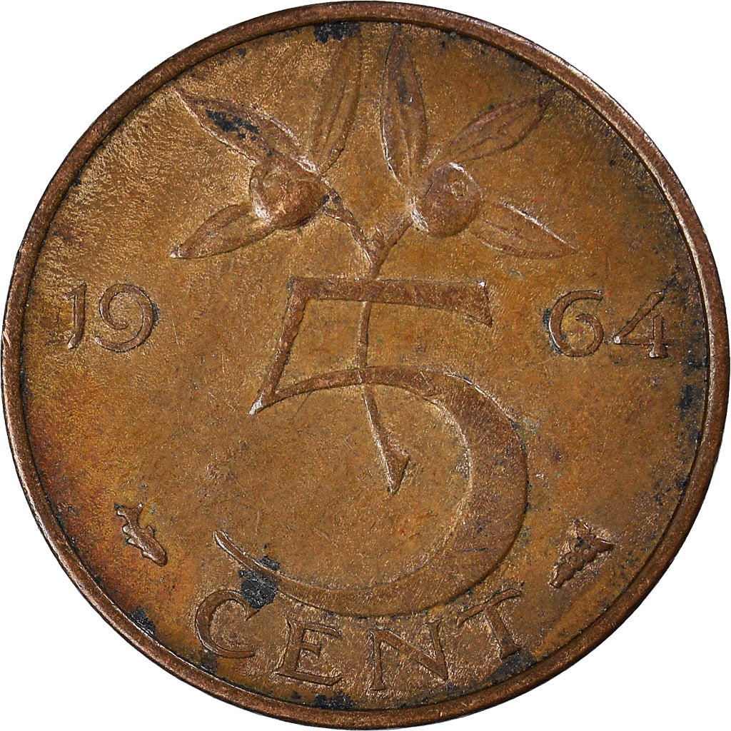 Moneta, Holandia, 5 Cents, 1964