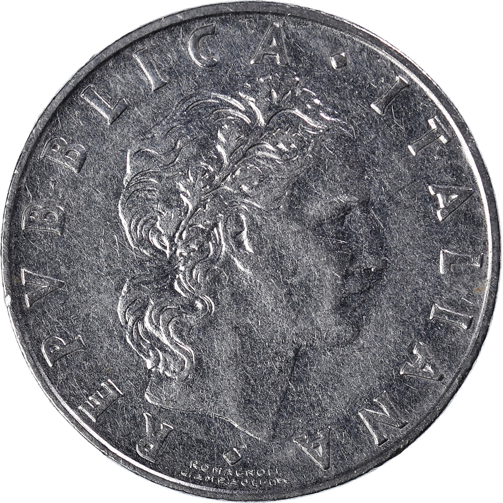 Moeda, Itália, 50 Lire, 1974