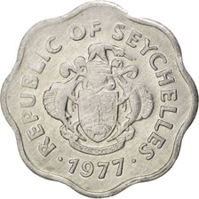 SEYCHELLES, 5 Cents, 1977, British Royal Mint, KM #31, MS(63), Aluminum, 0.79
