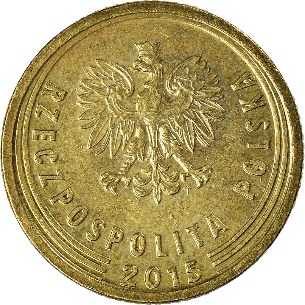 Moneda, Polonia, 5 Groszy, 2015
