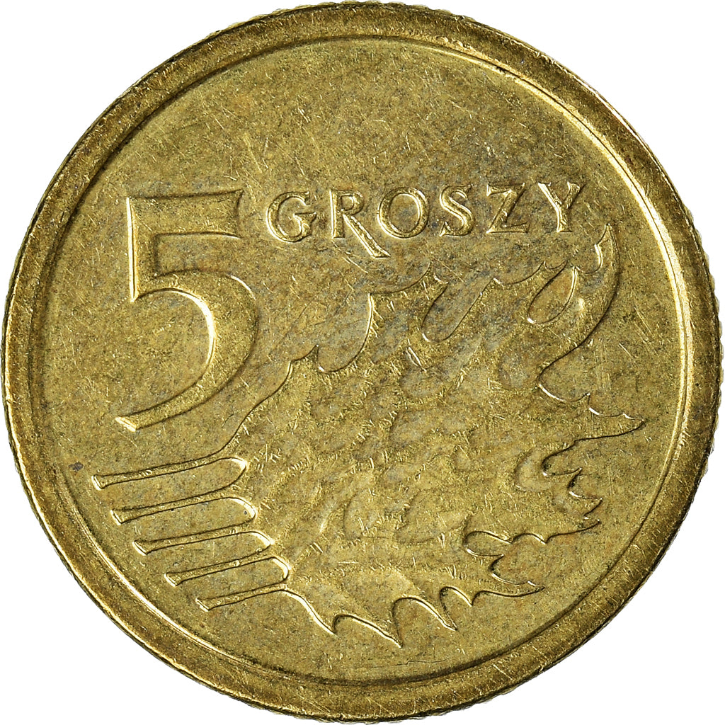 Moneda, Polonia, 5 Groszy, 2015