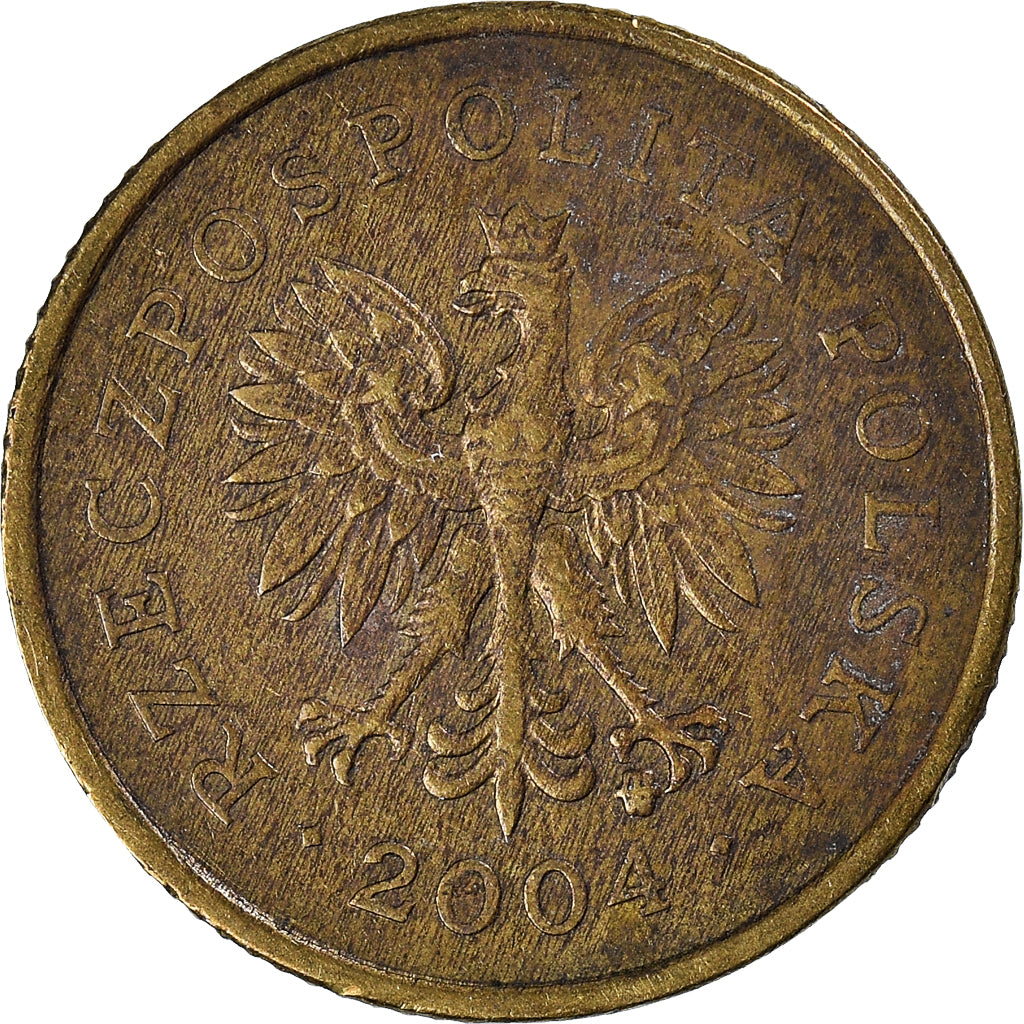Moneta, Polonia, 5 Groszy, 2004