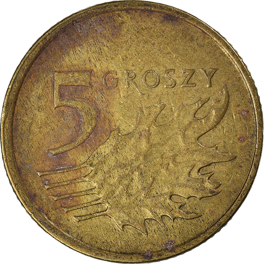 Moneta, Polonia, 5 Groszy, 2004