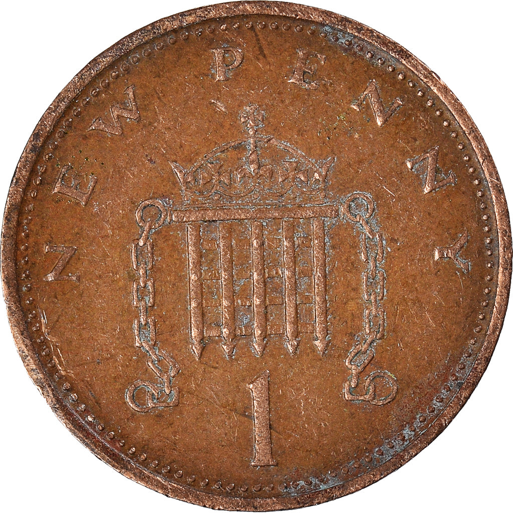 Münze, Großbritannien, New Penny, 1973