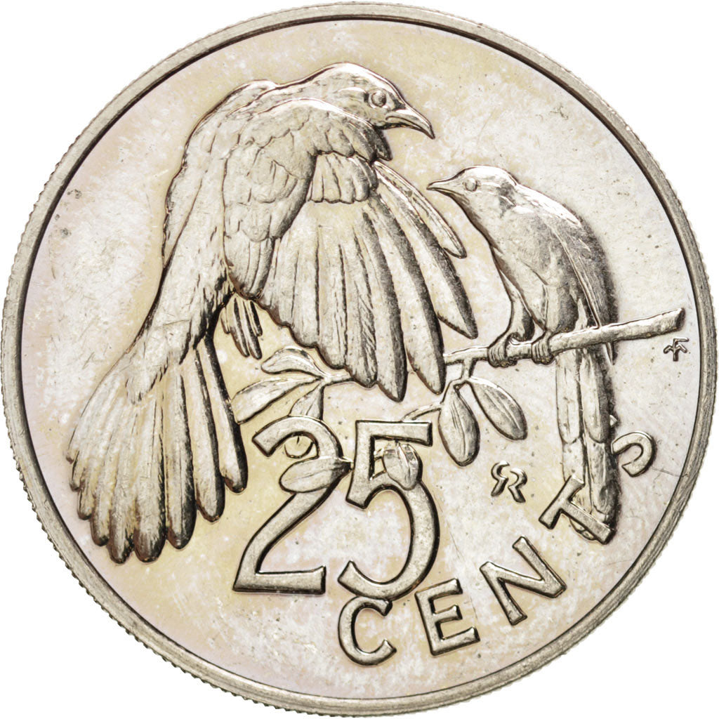 BRITISH VIRGIN ISLANDS, 25 Cents, 1979, Franklin Mint, KM #4, AU(55-58),...