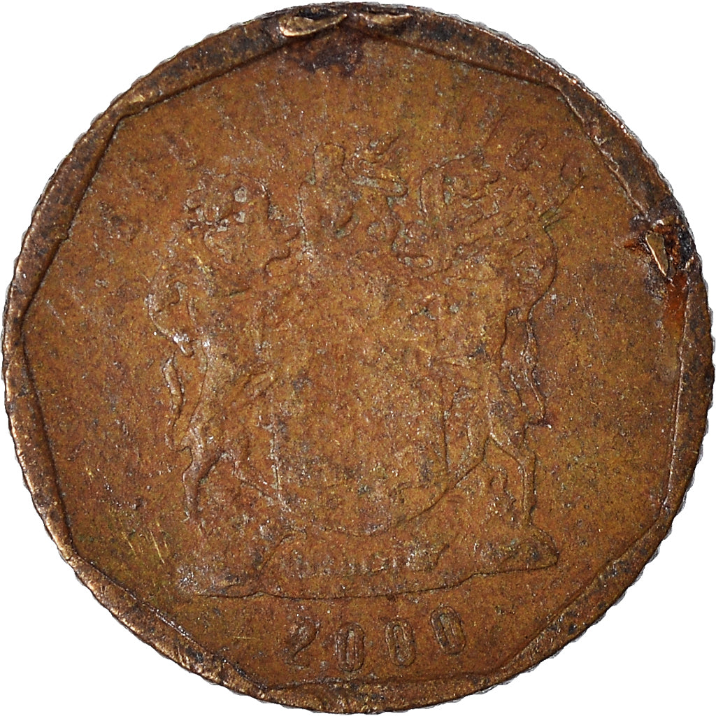 Coin, South Africa, 10 Cents, 2000