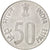 Moneta, REPUBBLICA DELL’INDIA, 50 Paise, 1991, BB+, Acciaio inossidabile