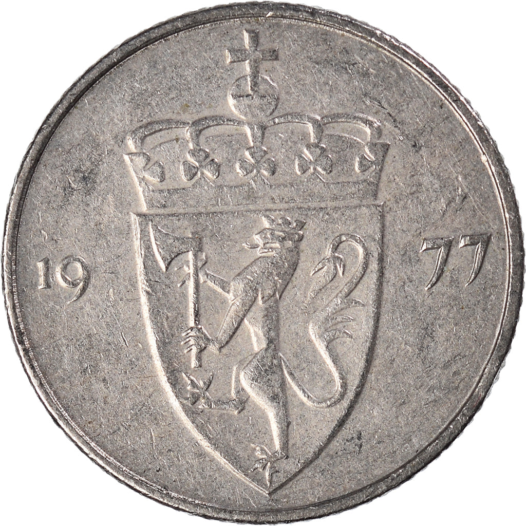 Moneta, Norvegia, 50 Öre, 1977