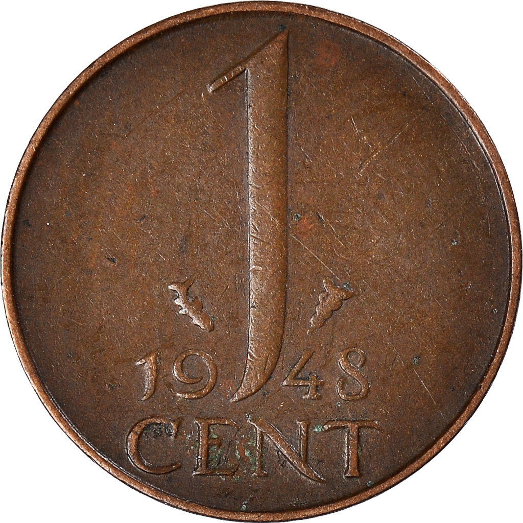 Coin, Netherlands, Cent, 1948