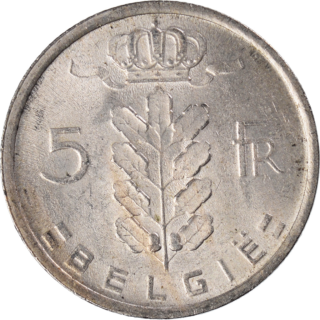 Coin, Belgium, 5 Francs, 5 Frank, 1971