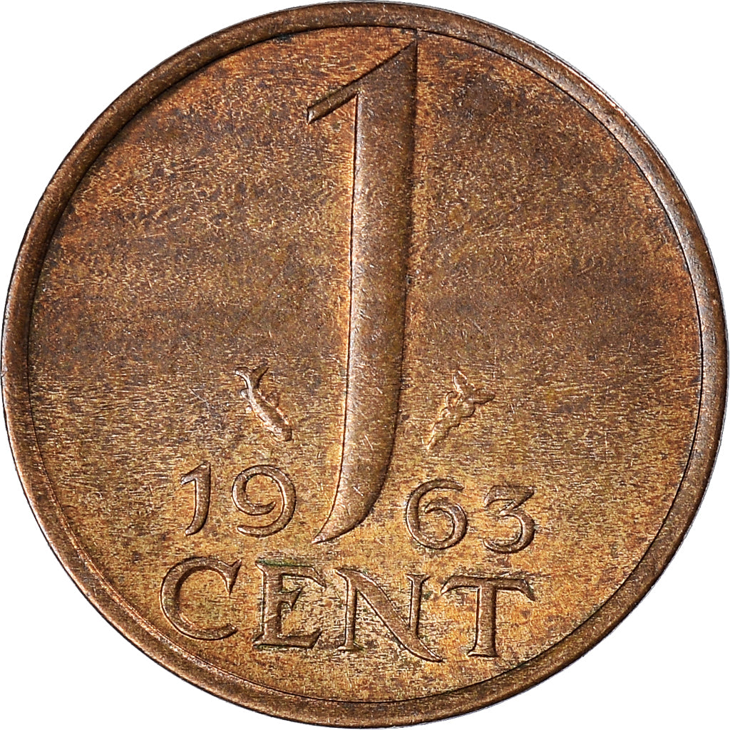 Monnaie, Pays-Bas, Cent, 1963