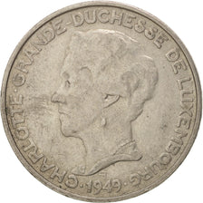Münze, Luxemburg, Charlotte, 5 Francs, 1949, SS, Copper-nickel, KM:50